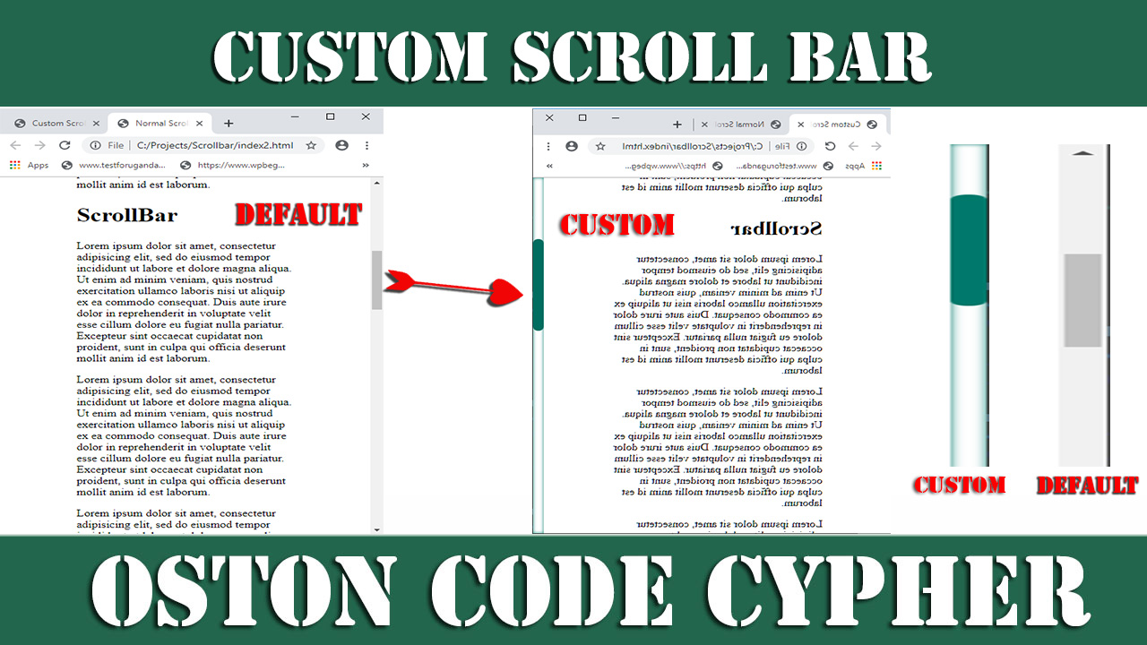 Learn how to create a custom scrollbar with CSS.
