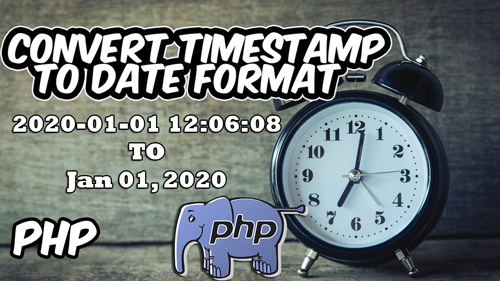 How to convert A Timestamp in Date Format