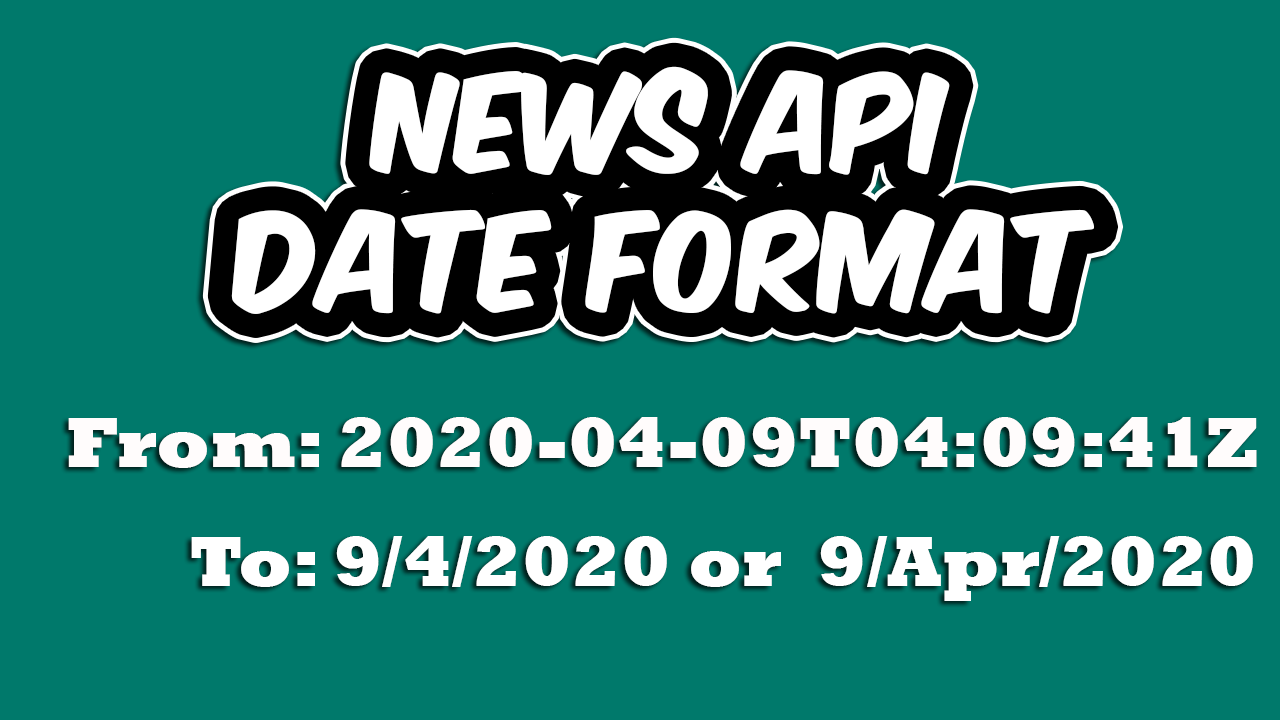 How to convert the News API Date format to DD MM YY