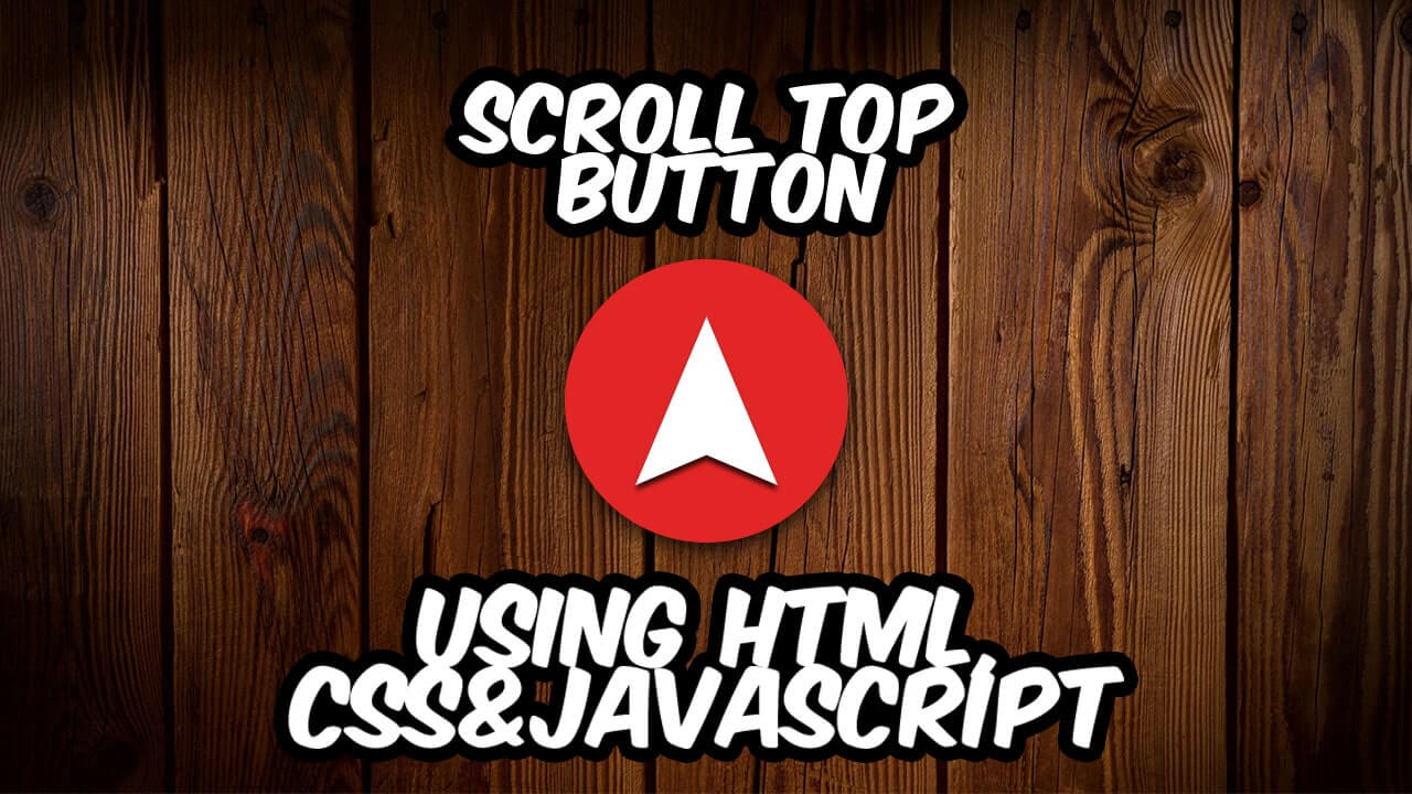 How to a create Scroll To Top Button using HTML CSS & JAVASCRIPT