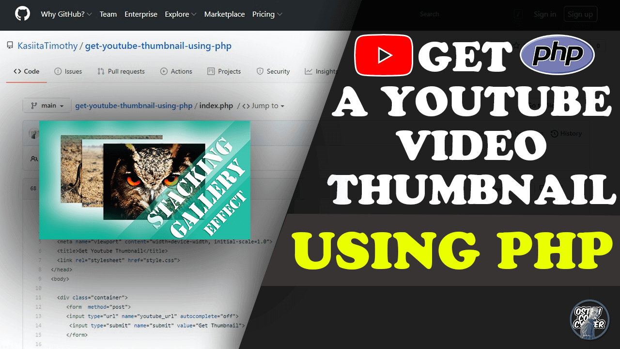 How do I get a YouTube video thumbnail from YouTube using PHP
