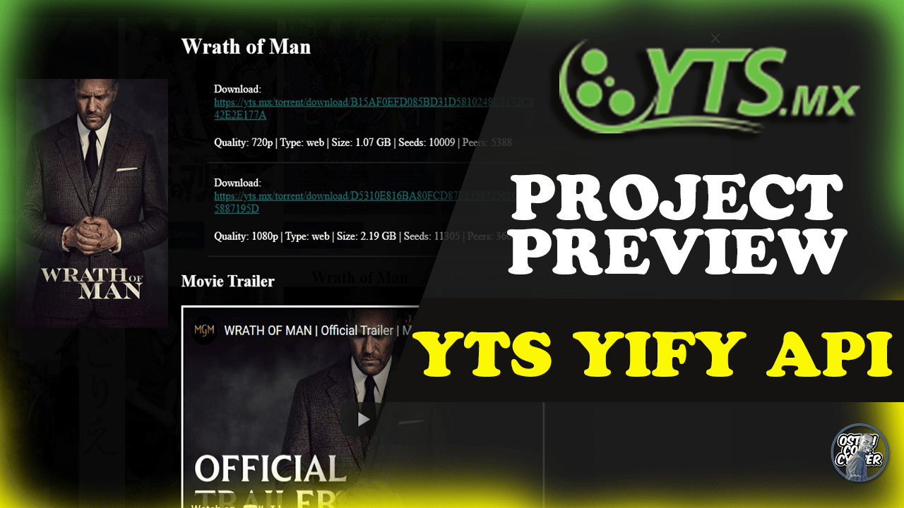 YTS YIFY MOVIES API - PROJECT PREVIEW